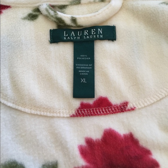 Lauren Ralph Lauren Floral Monogram Crest  Robe - Picture 10 of 10